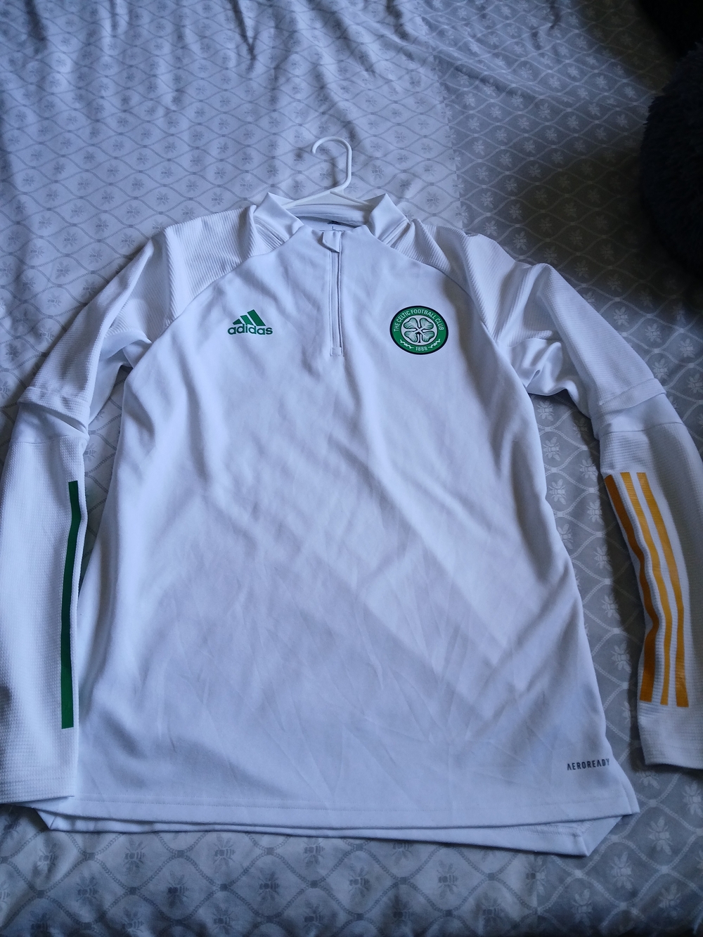 Adidas- Celtic FC Football Club Long Sleeve Vntg Training Jersey Size Large
